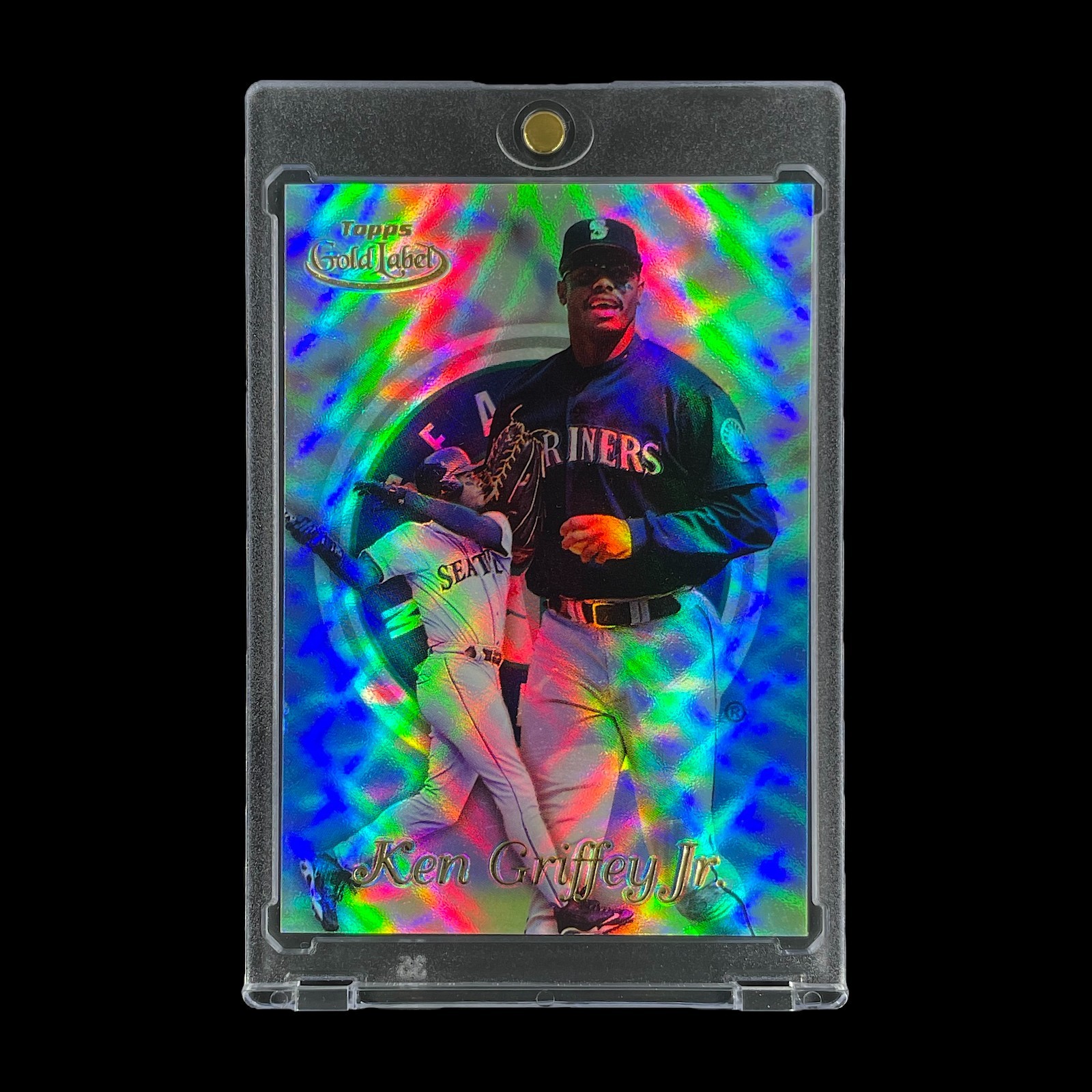 KEN GRIFFEY JR. GOLD LABEL REFRACTOR CHROME HOLO CARD 1999 Topps Gold - Mariners