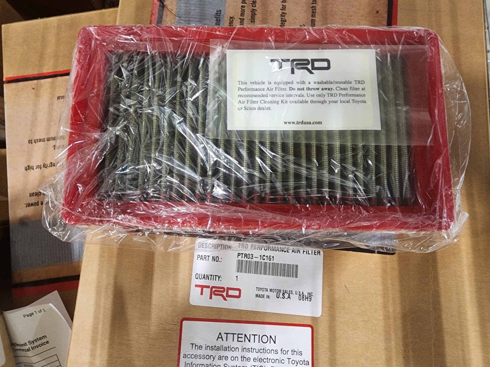 TRD Air Filter PTR03-1C161 CHR 