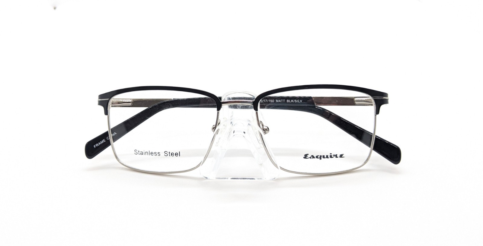 New Men\'s Esquire 1610 Stainless Steel Eyeglass Frame