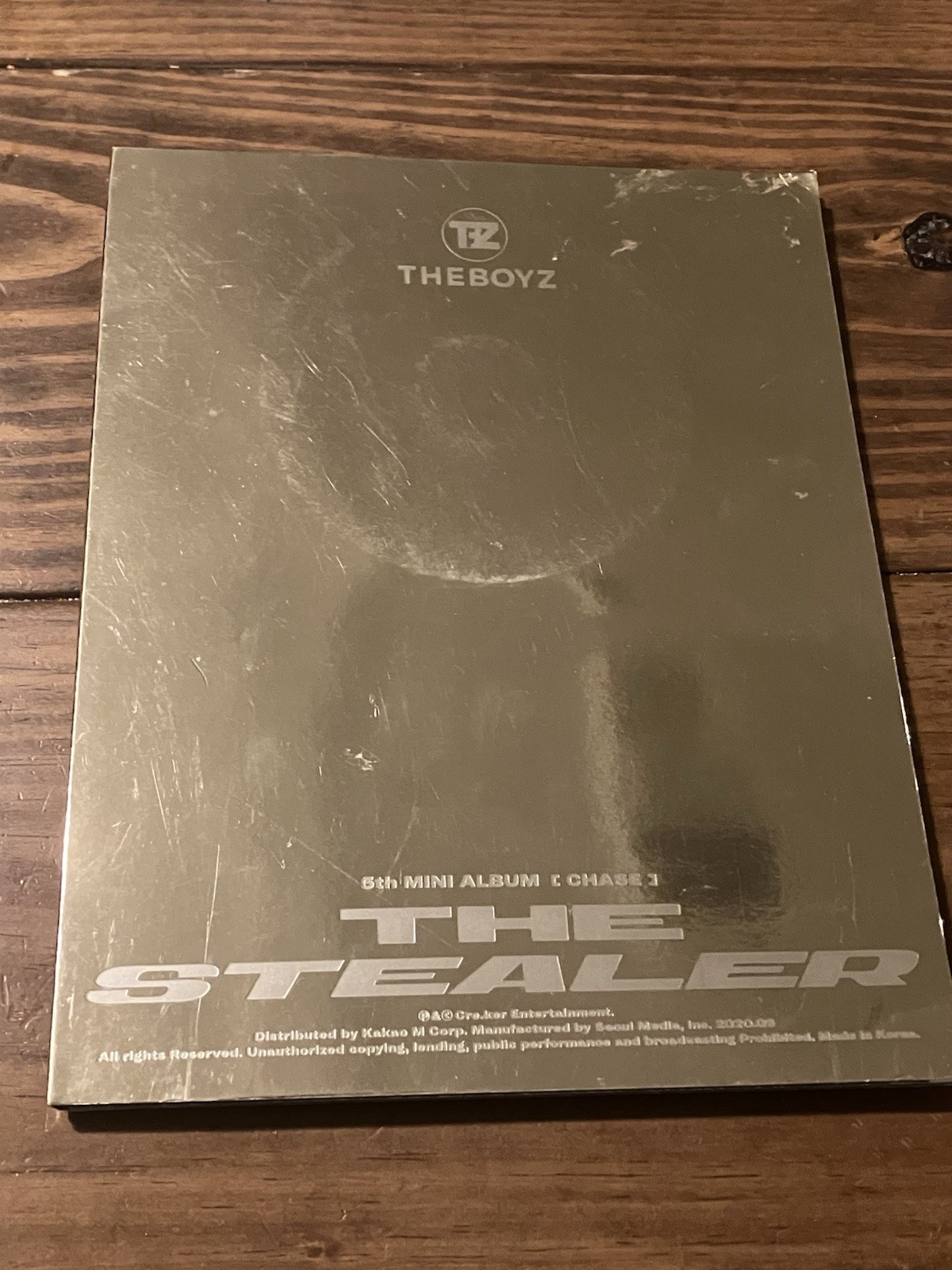THE BOYZ The Stealer (Chase) 2020 K-Pop Mini Album CD Cardboard Sleeve