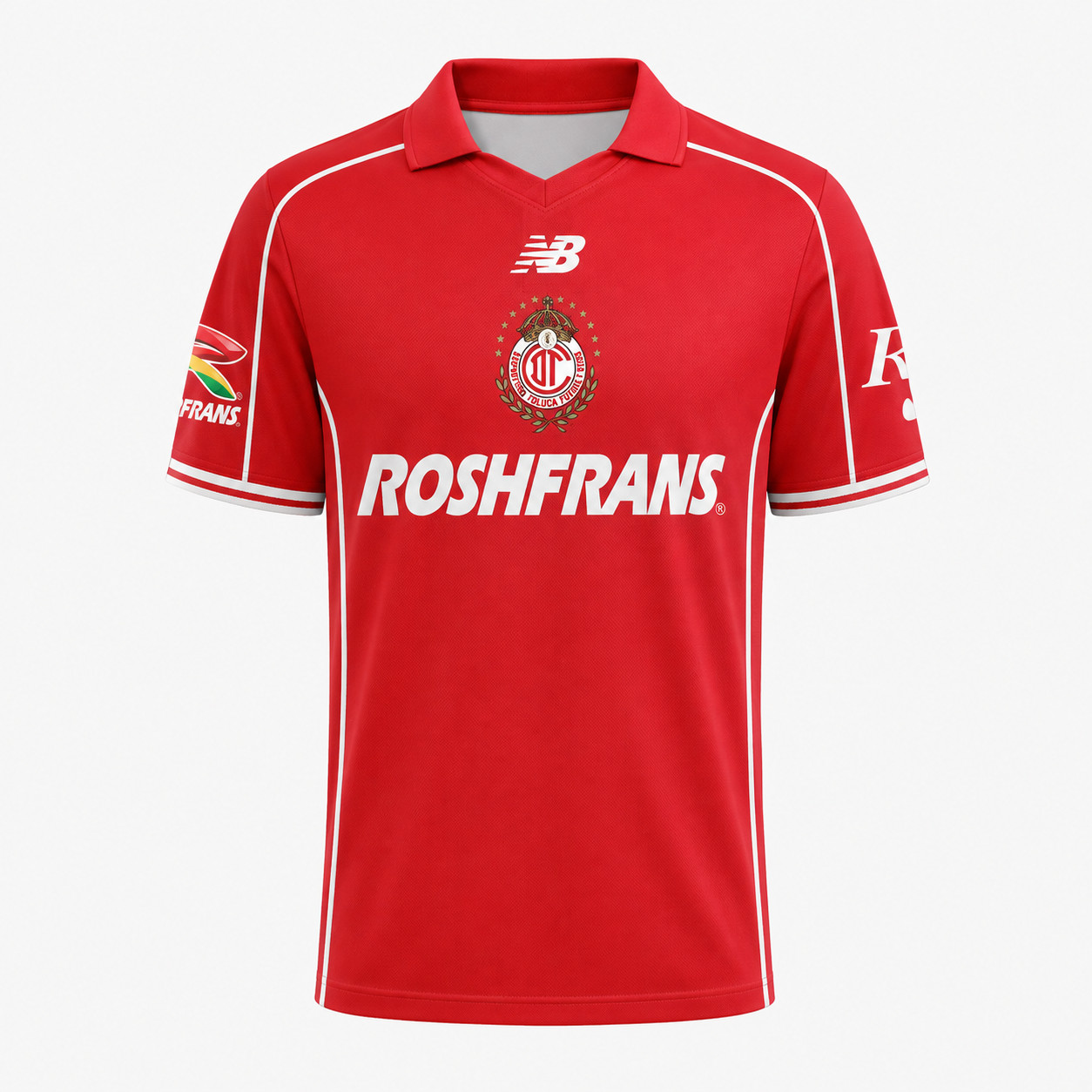 LIGA MX Deportivo Toluca Personalized 2026-27 Home Polo Collar Soccer Jersey