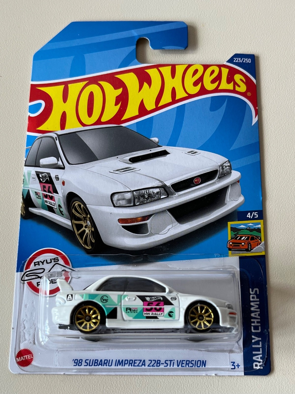 2022 Hot Wheels TREASURE HUNT 98 Subaru Impreza 22B-Sti Version 