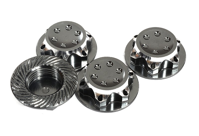 Billet Machined 17mm Hex Wheel Nuts for 1/8 Buggy, Truggy & Truck