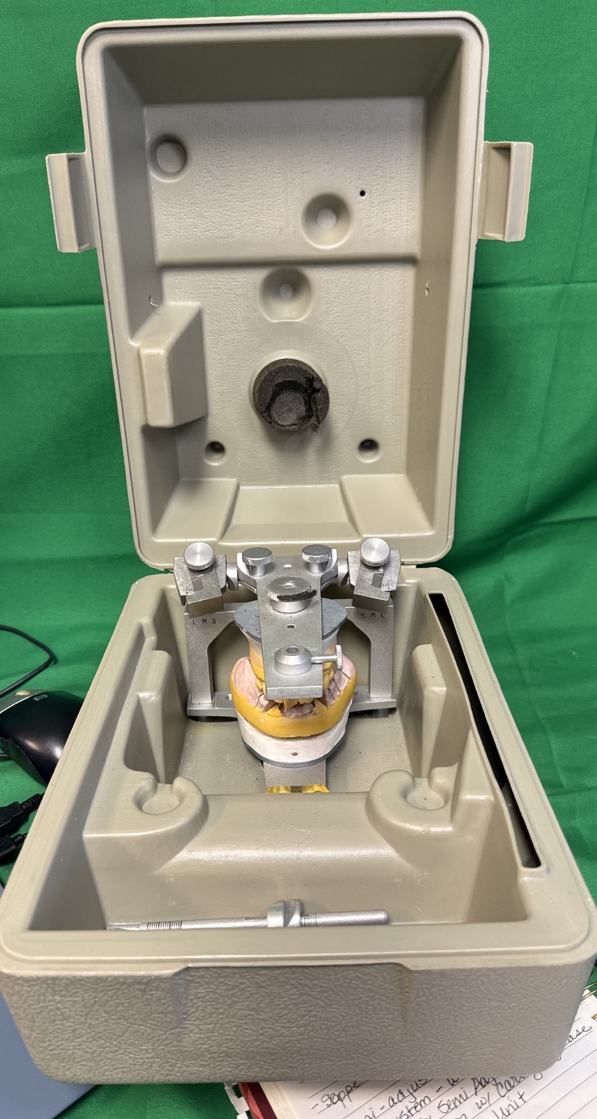 Whip-mix Semi Adjustable Dental Articulator W/carrying Case Working Lab Unit