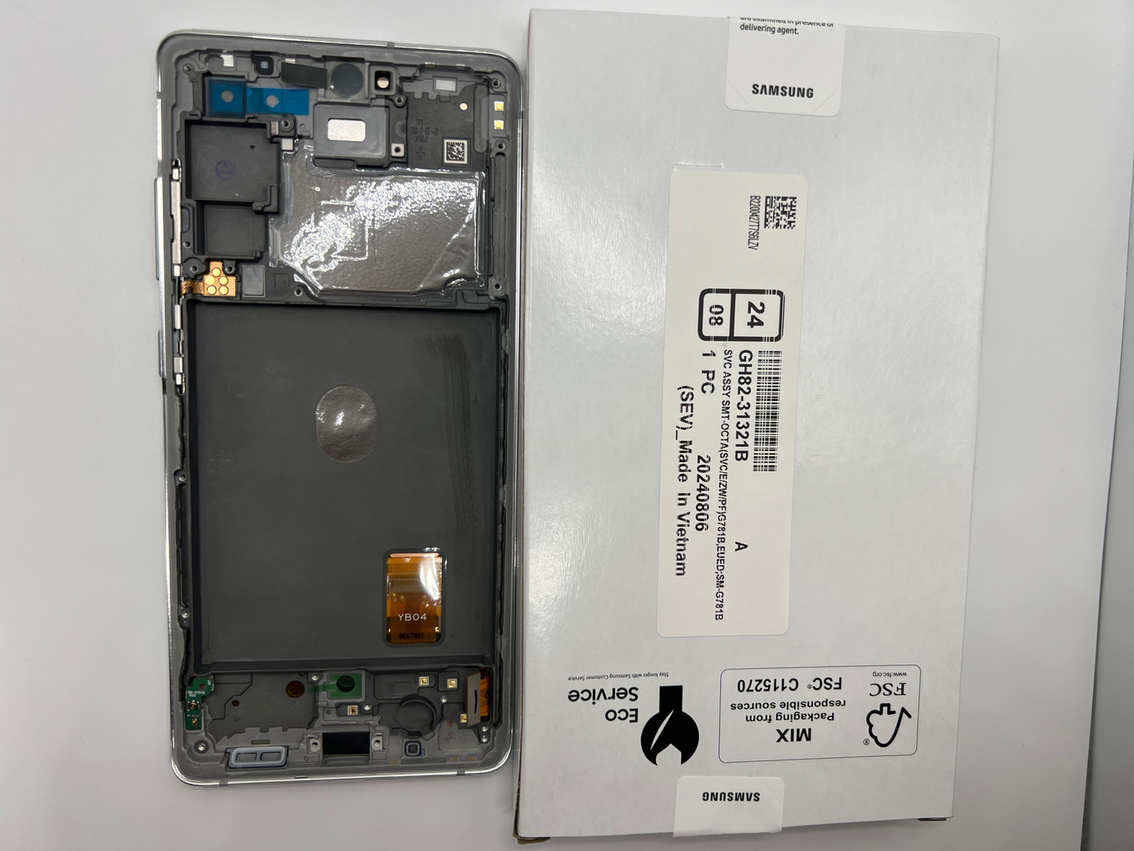 Original Samsung Galaxy S20 FE 5G SM-G781 LCD Screen White | OEM GH82-31321B