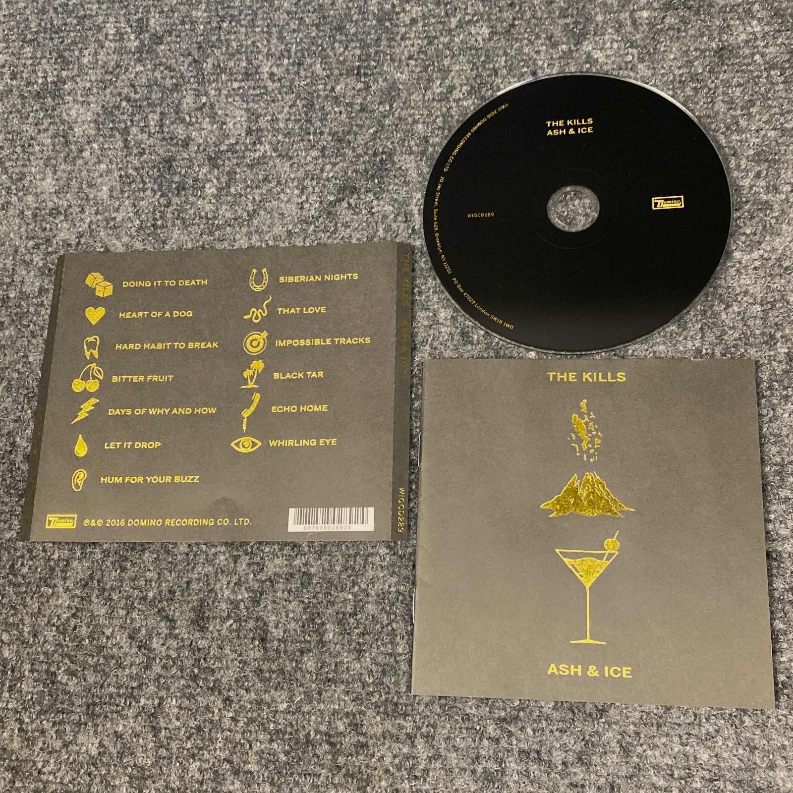 The Kills Ash & Ice CD Domino Records 2016 Indie Rock FreeShip NoCase WIGCD289