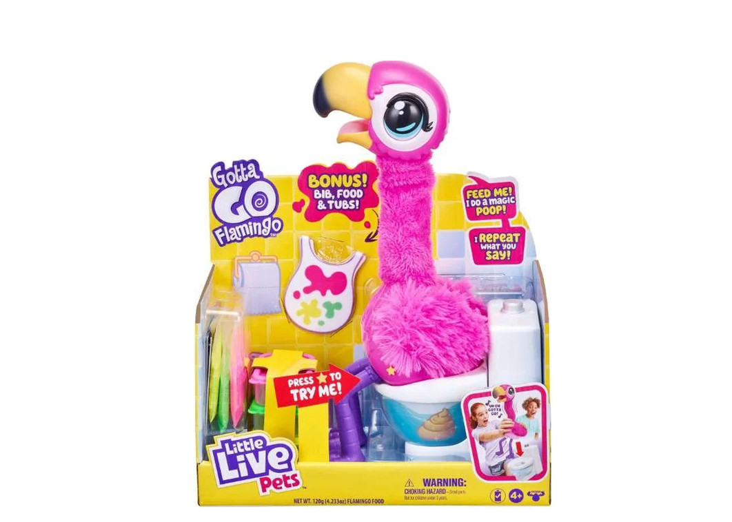 Little Live Pets Gotta Go Flamingo Interactive Toy With Sound & Movement