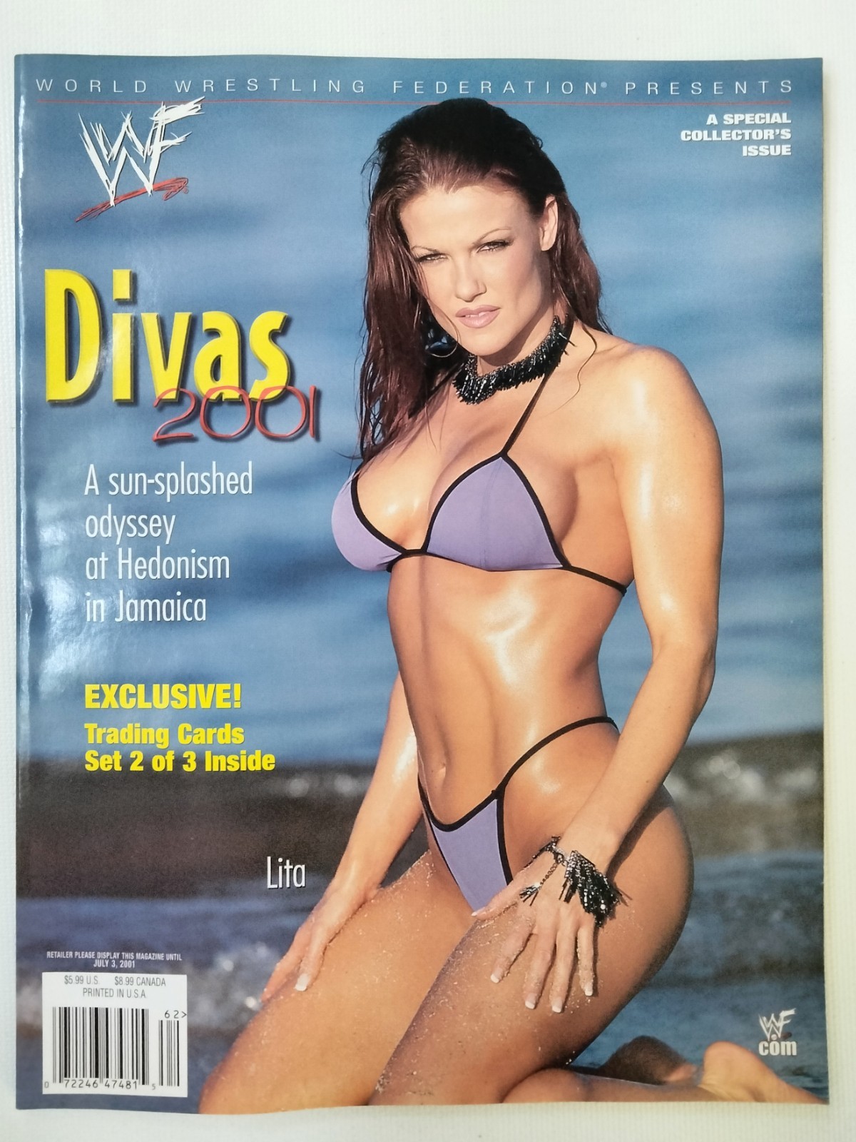 WWF DIVAS Magazine 2001 Collector\'s Edition Lita Cover 9 Fleer Trading Cards WWF DIVAS Magazine 2001 Collector\'s Edition Lita Cover 9 Fleer Trading Cards