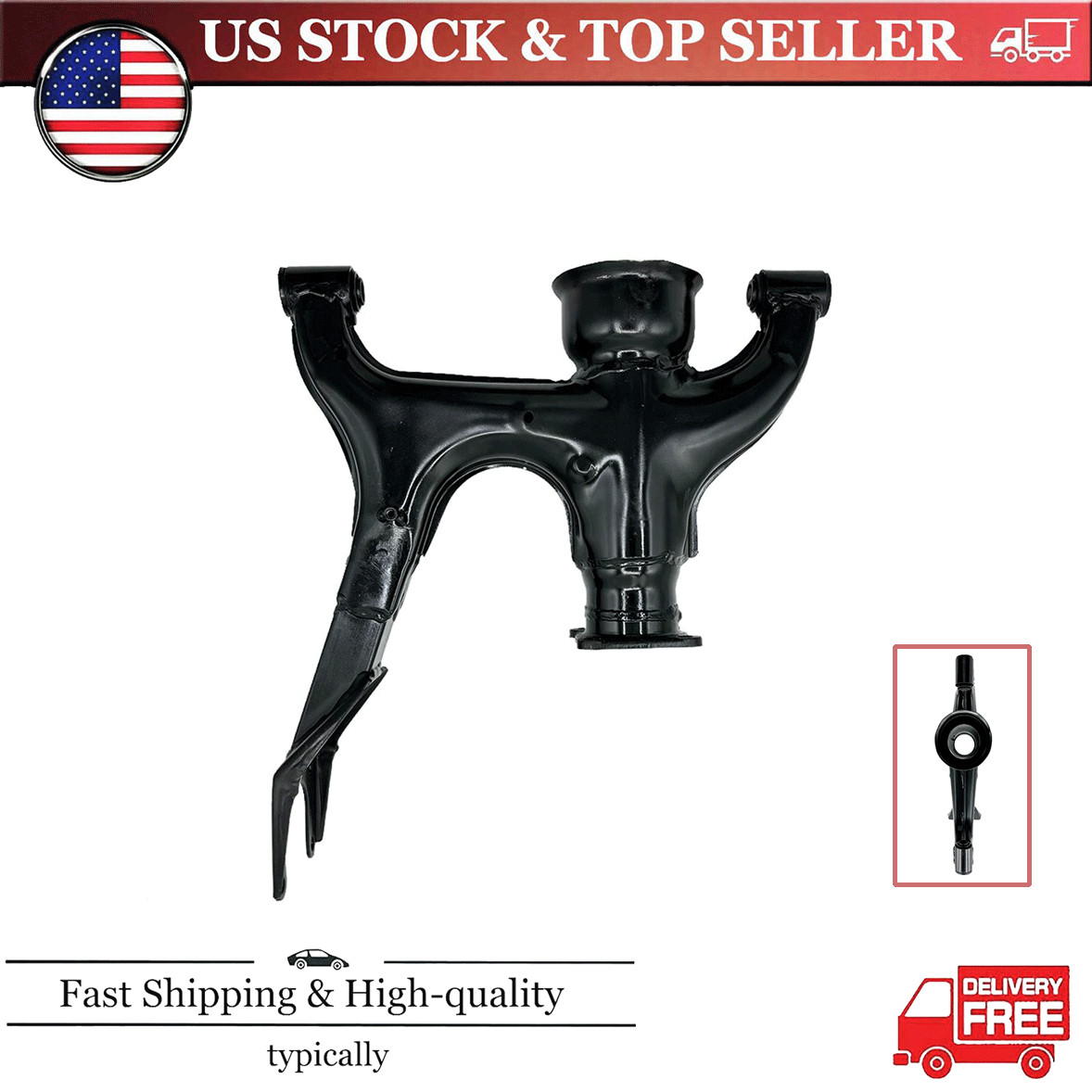 1Pcs For Yamaha Kodiak 400 (2003-2006) 4X4 ATV New Rear Arm with Bushes US