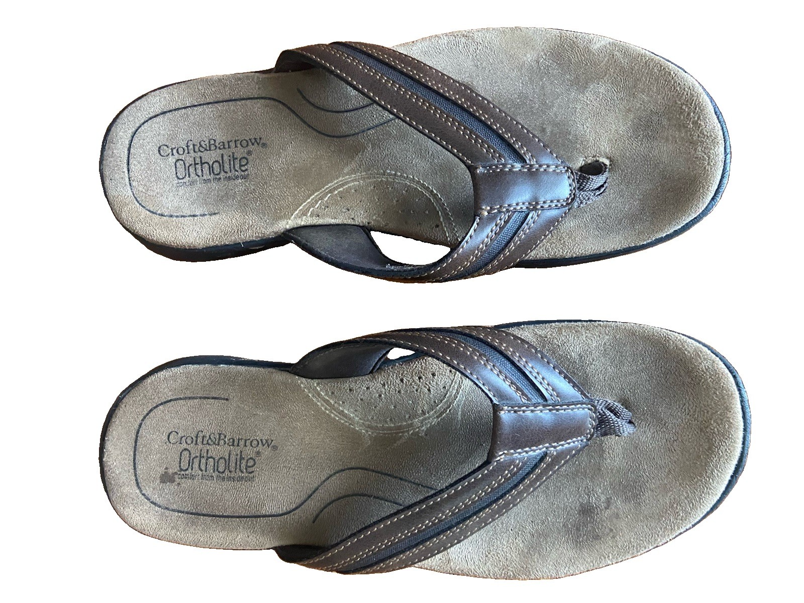 Croft & Barrow  Brown  Mens Sandals Shoes 11