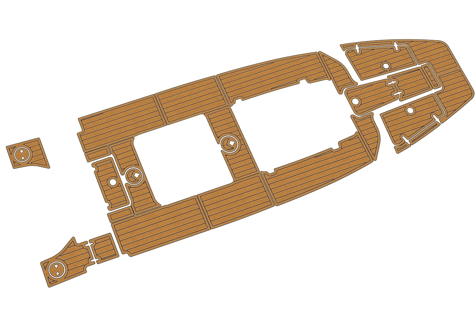 2018 Sea Hunt 27 Gamefish Cockpit Swim platform 6mm EVA faux teak Flooring Mat 2018 Sea Hunt 27 Gamefish Cockpit Swim platform 6mm EVA faux teak Flooring Mat