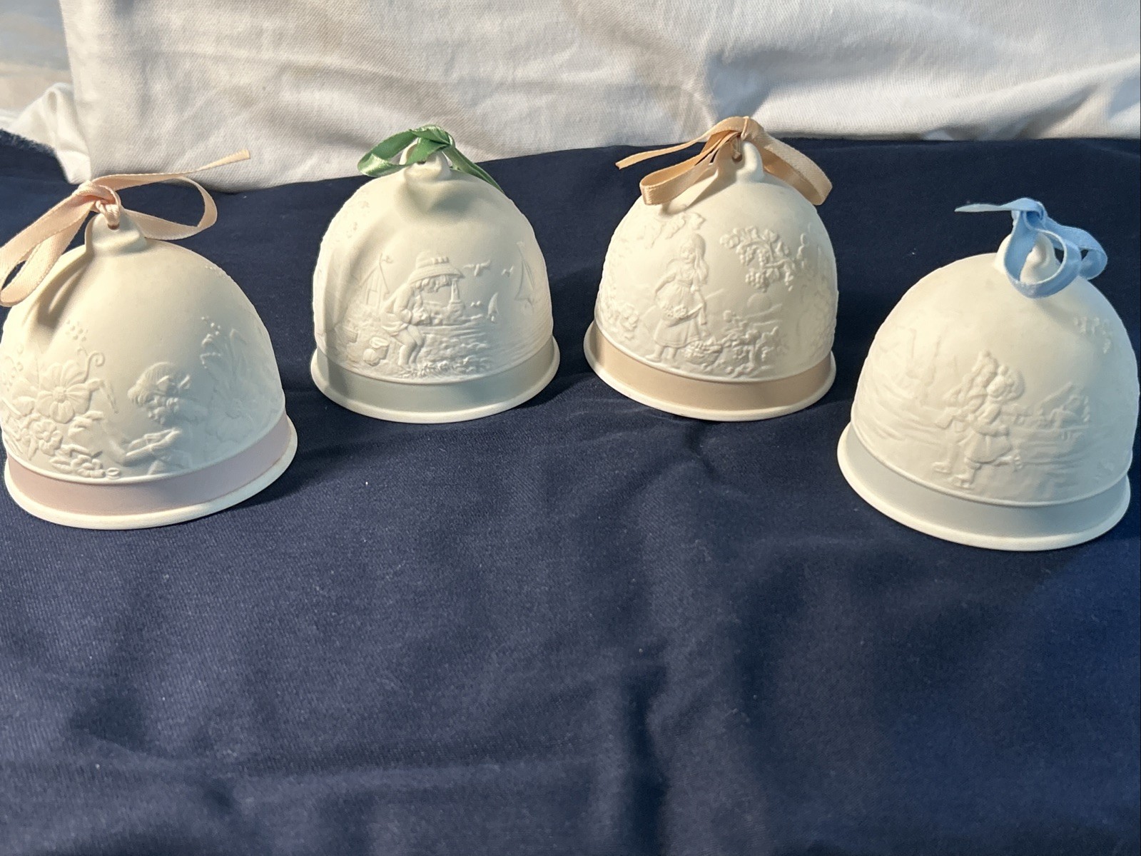 Vintage Lladro Seasons Bells 🔔 Spring, Summer, Fall, Winter Spanish Porcelain