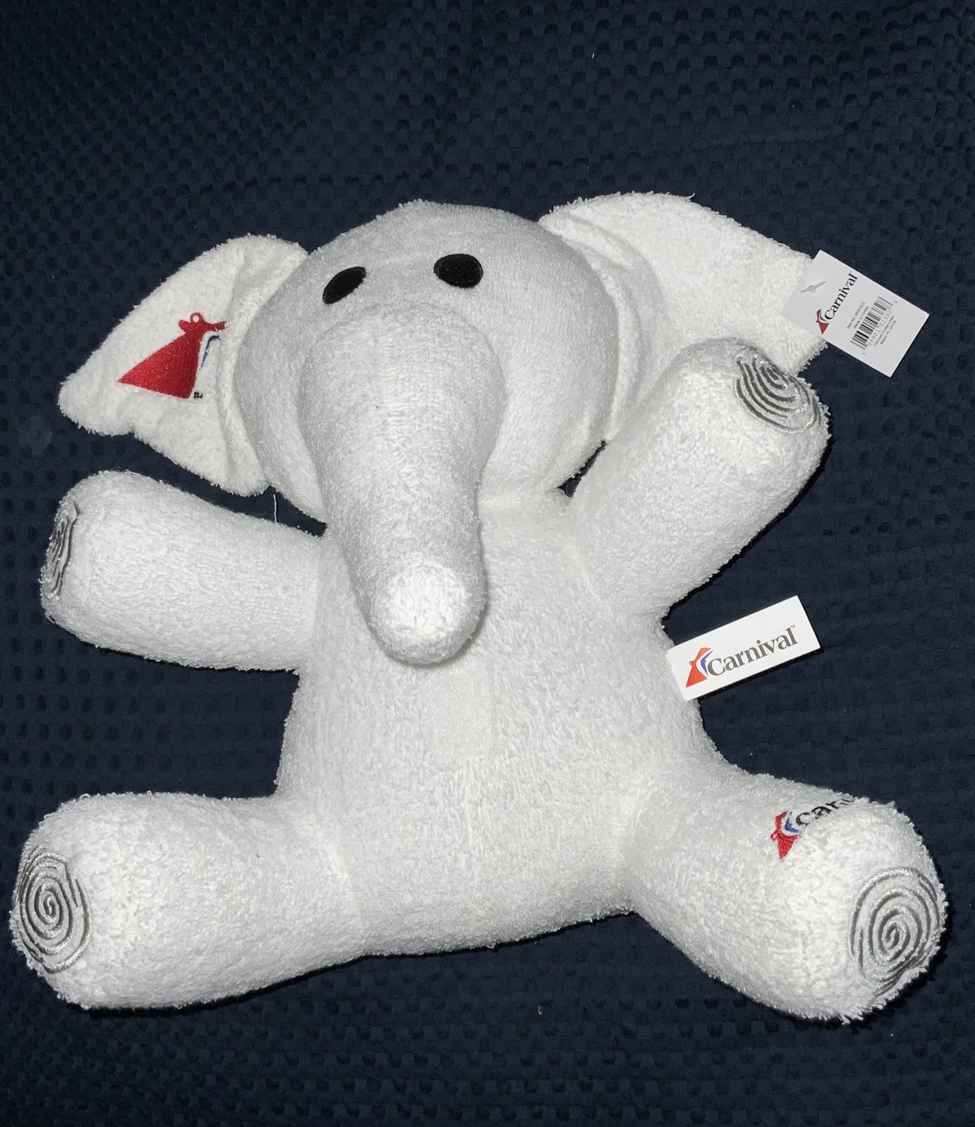 NEW Plush Only (No Frame) Carnival Cruise Lines Towel Animal Elephant Plush