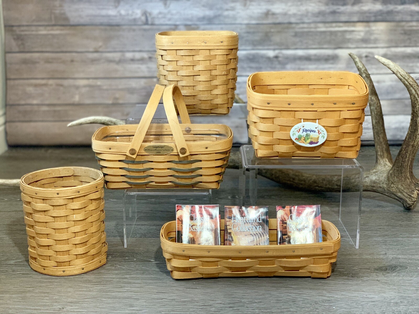 5 Spring Longaberger Baskets Recipe Woven Memories 1999 2000 2002 2004
