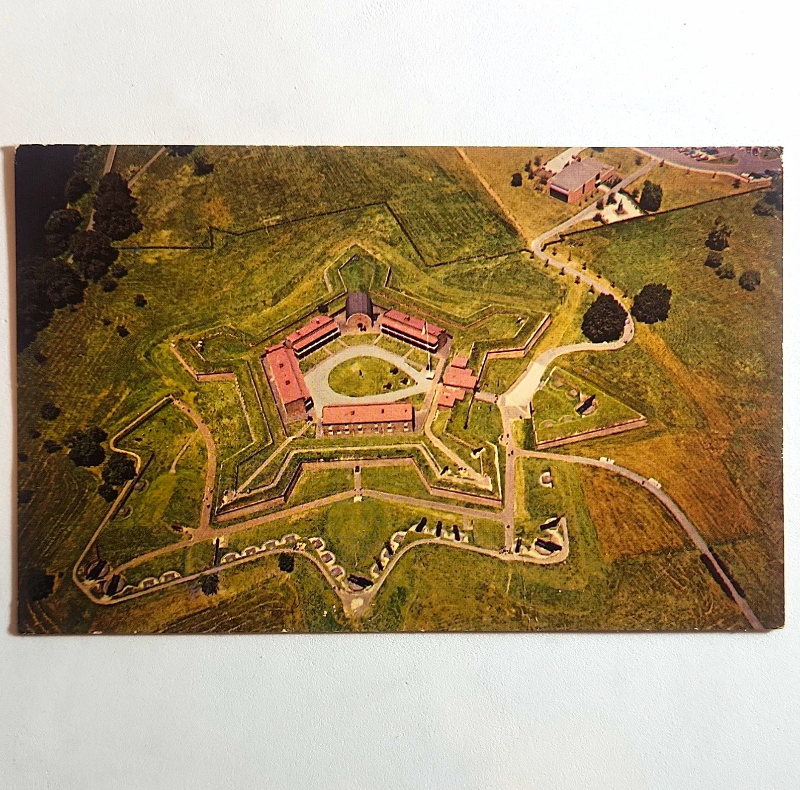 Plastichrome Fort McHenry National Monument MD Aerial View Postcard Unposted Plastichrome Fort McHenry National Monument MD Aerial View Postcard Unposted