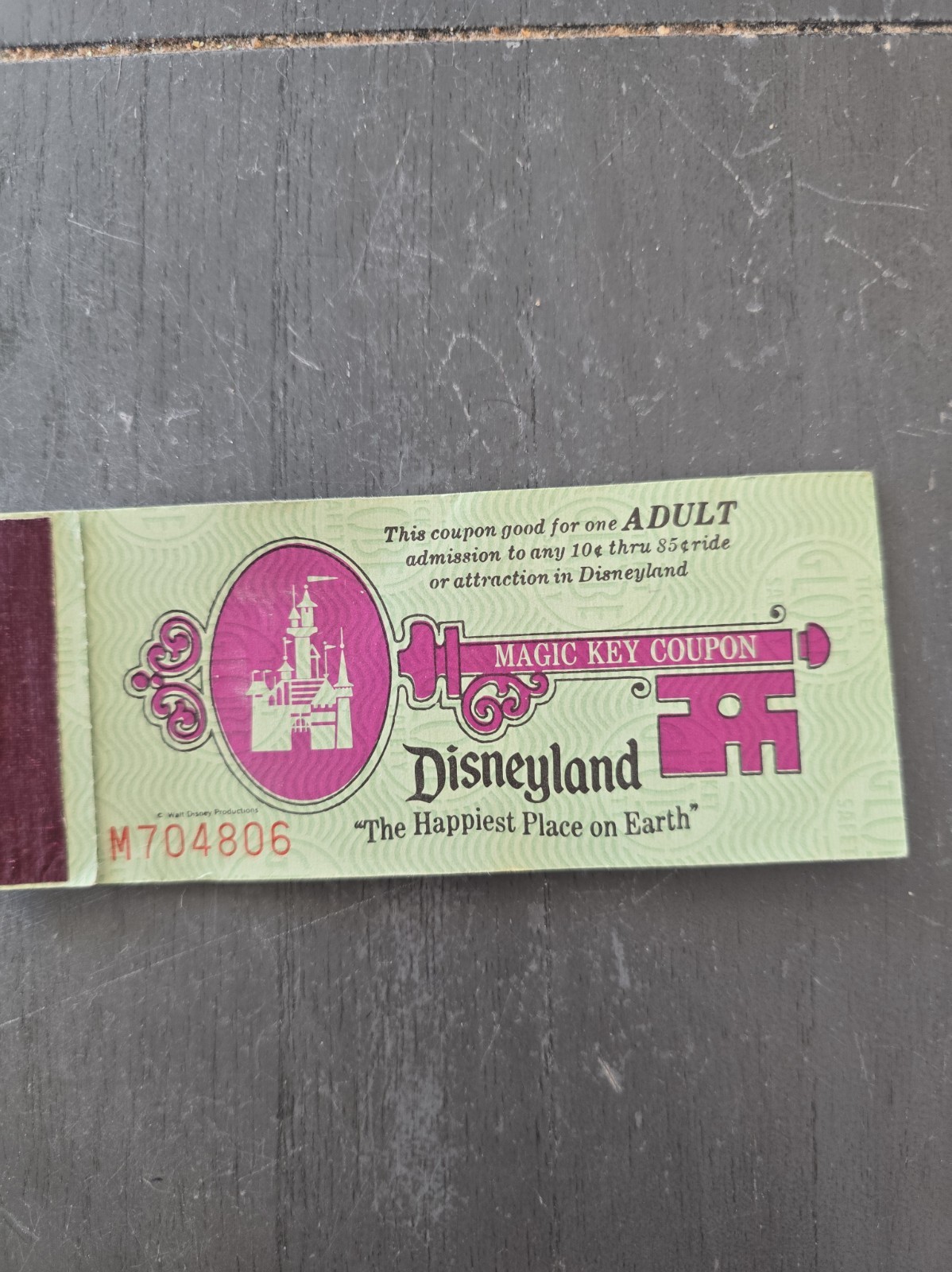 1974 Disneyland Adult Magic Key ticket coupon book booklet Disney old 1970's 1974 Disneyland Adult Magic Key ticket coupon book booklet Disney old 1970's
