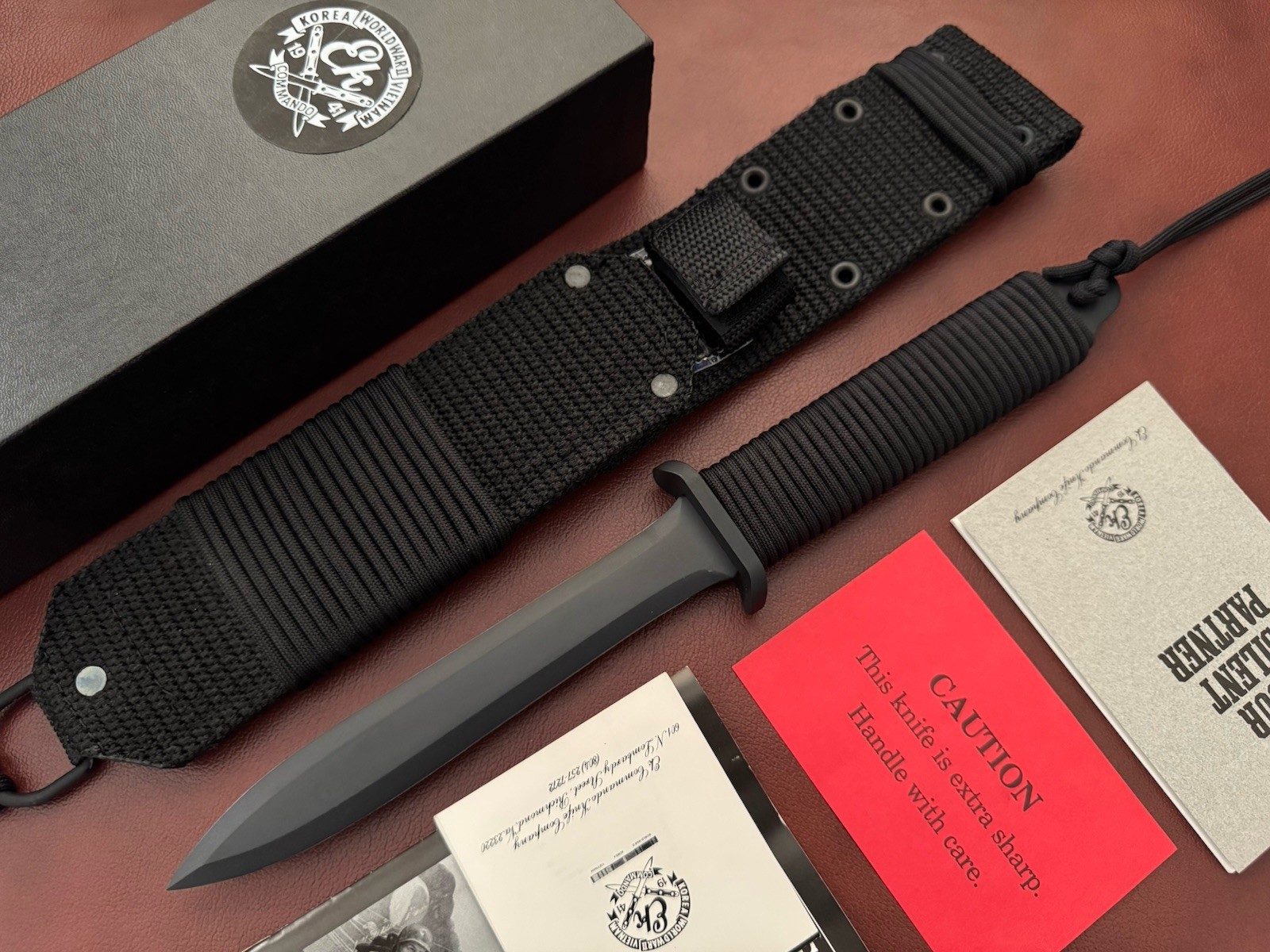 Vtg John EK ( Richmond VA ) Commando Fixed Blade Knife Dagger Made In USA Vtg John EK ( Richmond VA ) Commando Fixed Blade Knife Dagger Made In USA