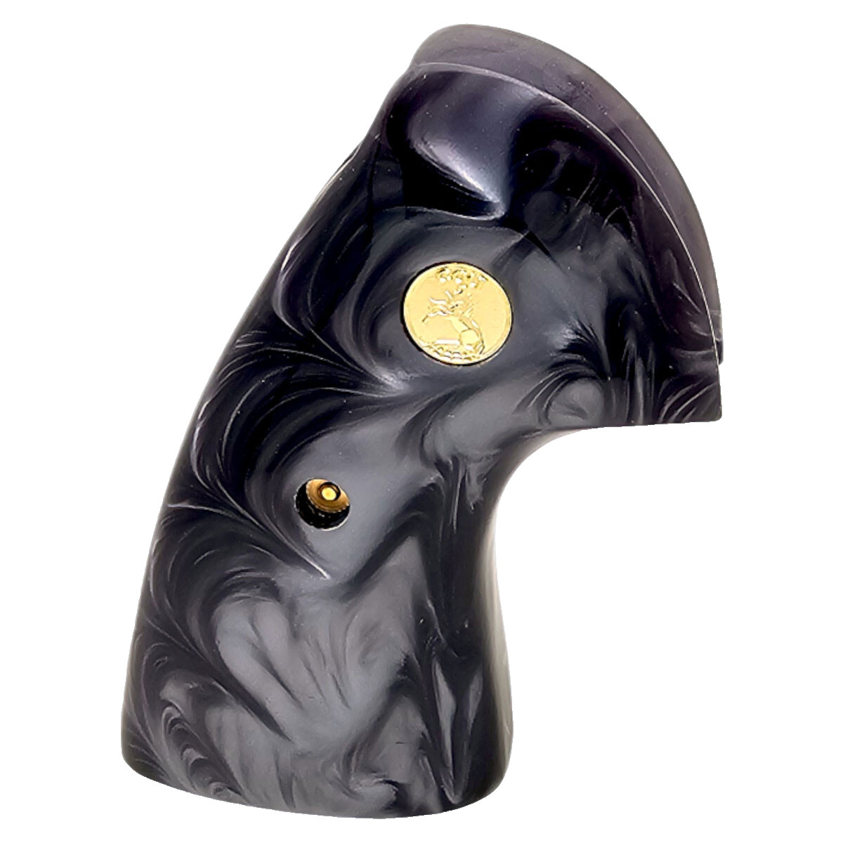 Luxury Colt Python / Anaconda Black Pearl Grips – 24K Gold Emblem USA Ship