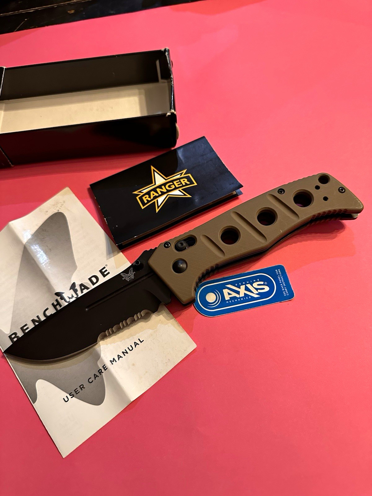 Benchmade 275SBKSN Sibert Adamas First Production D2 Serrated AXIS G10 #78 knife Benchmade 275SBKSN Sibert Adamas First Production D2 Serrated AXIS G10 #78 knife
