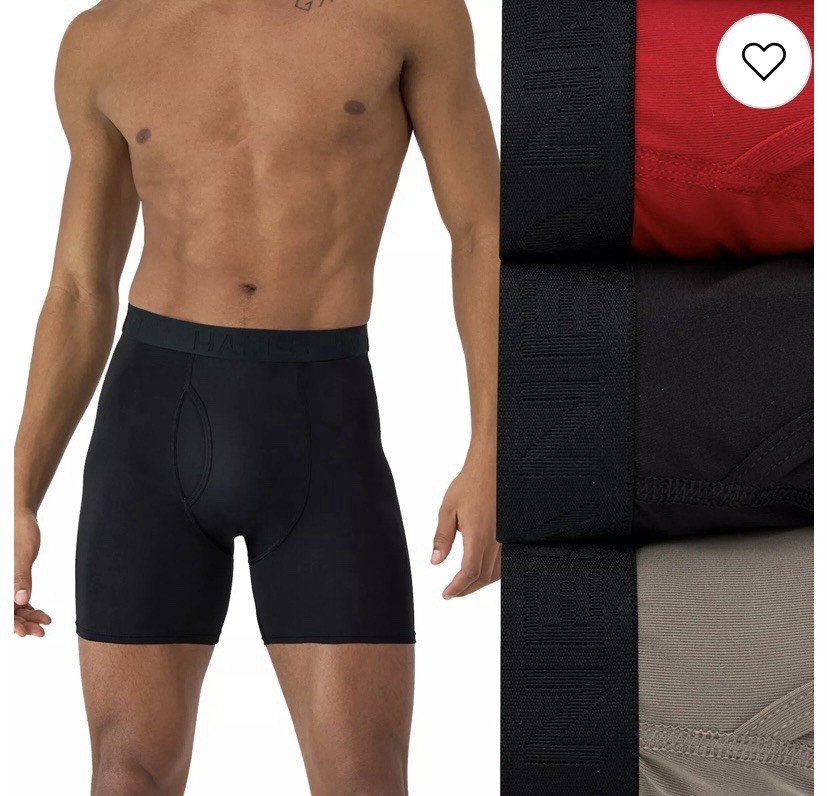 Men's Hanes BOXER BRIEFS QUICK DRYING  Assorted Colors  4 Pack/Choose your size