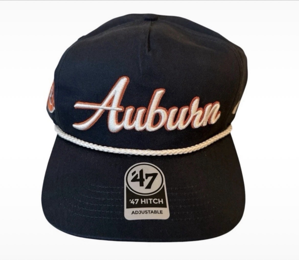 Auburn Tigers '47 Brand Hitch Rope Hat Script Vintage Style Adjustable Cap... Auburn Tigers '47 Brand Hitch Rope Hat Script Vintage Style Adjustable Cap...