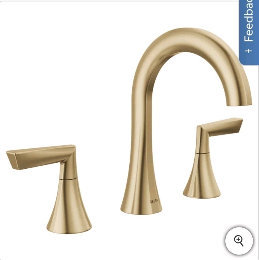 Delta 35874LF-CZ Rinna Two Handle Widespread Bathroom Faucet Champagne Bronze