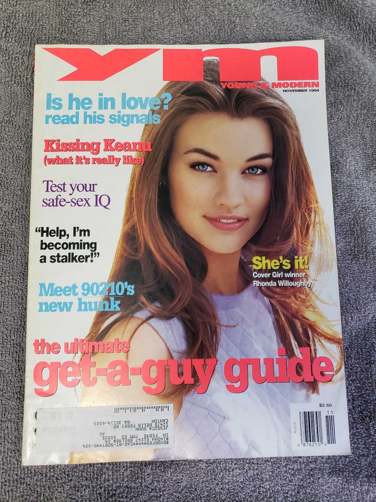 YM YOUNG & MODERN magazine November 1994 Jamie Walters 90210 