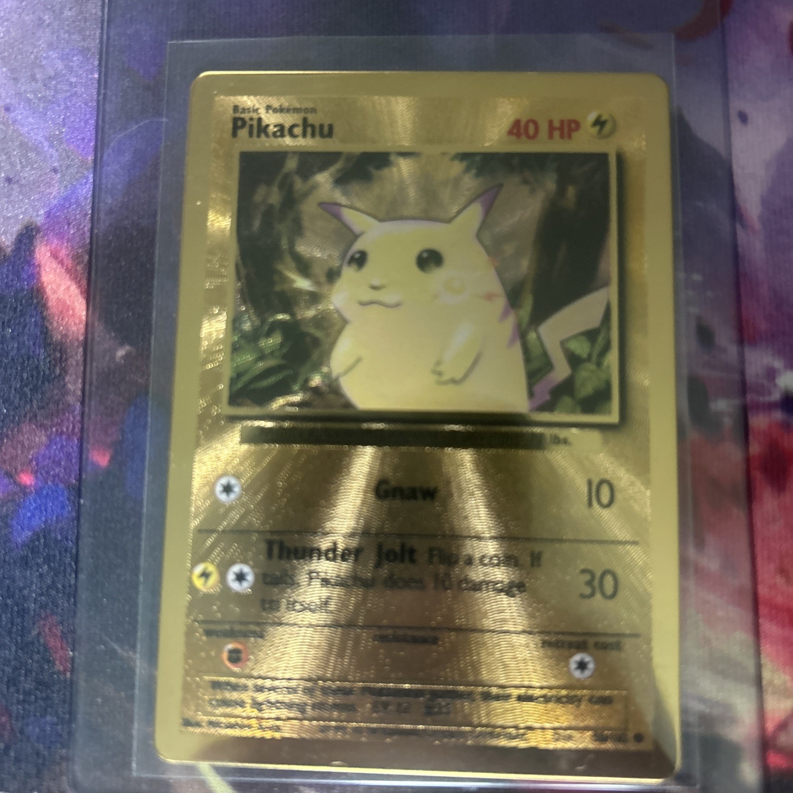 058/102 Pikachu (Metal Card) - Celebrations Ultra Premium Collection Promo LP