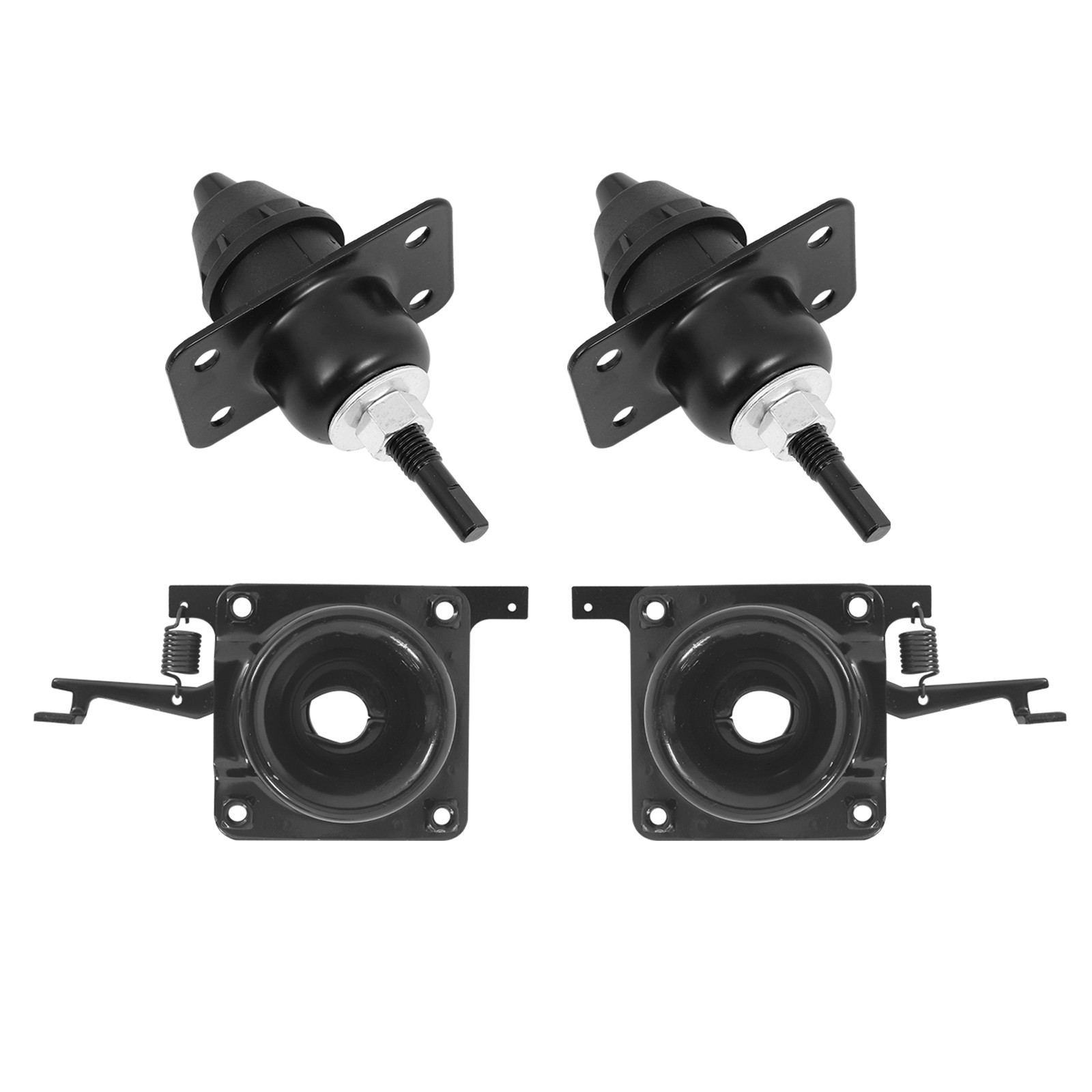 For Volvo White, VN, VNL 2004-2017 Hood Release SET Upper & Lower Latches 4 PCS