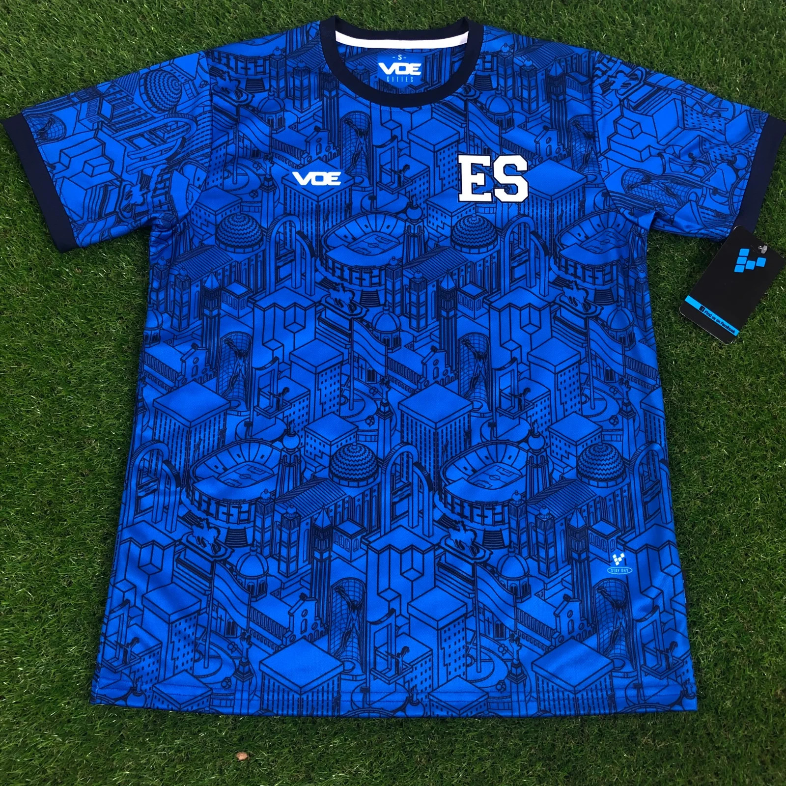 VOE El Salvador, Men\'s Short Sleeve Jersey, City - Blue (Tallaje Americano)