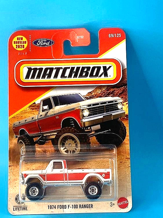 MATCHBOX 2026 1974 FORD F-100 RANGER WIMBELDON WHITE CANDYAPPLE RED 68/125 JHM00