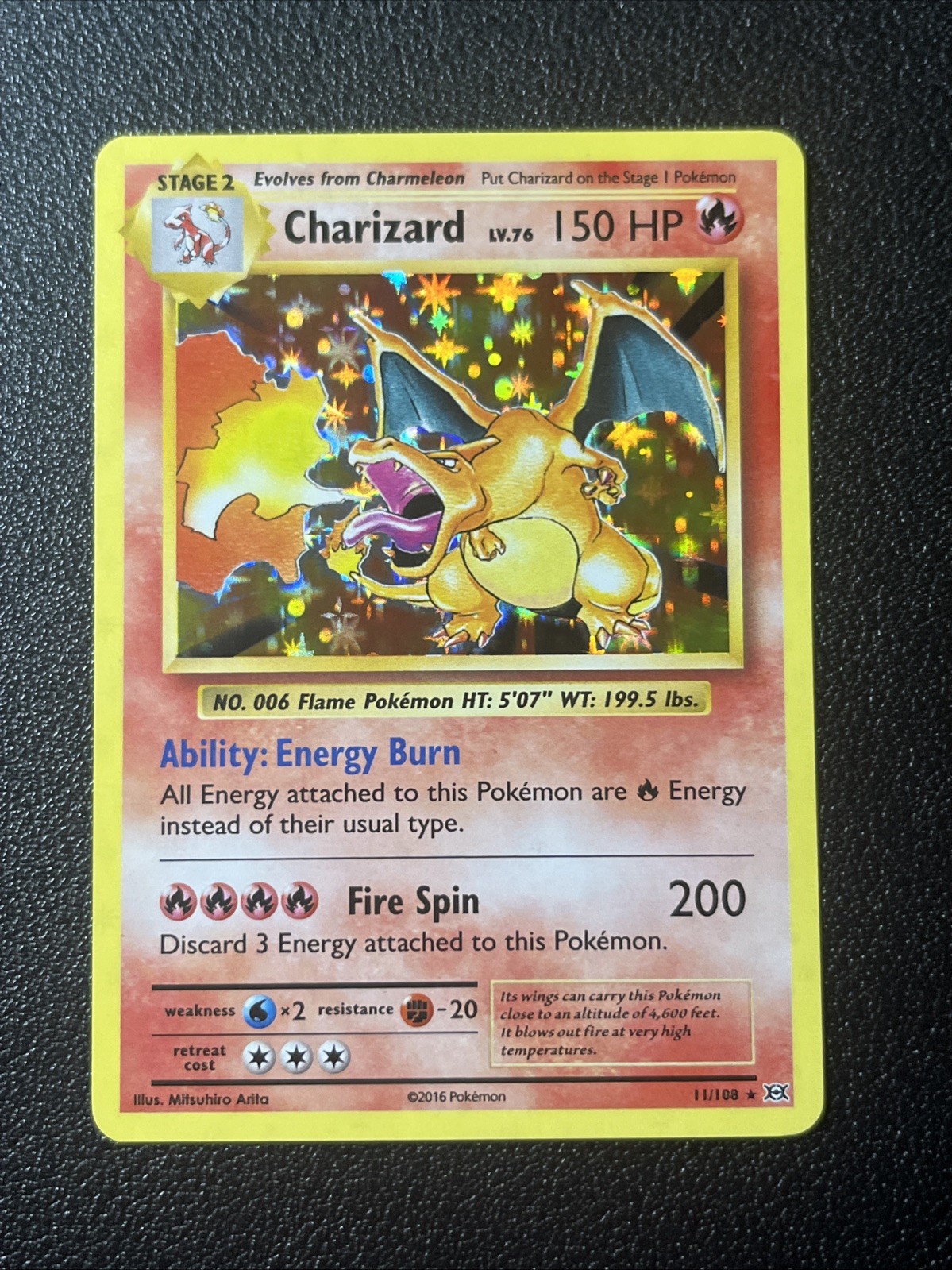Pokemon Charizard 11/108 Evolutions Holo 150HP NM+ Easily Gradable