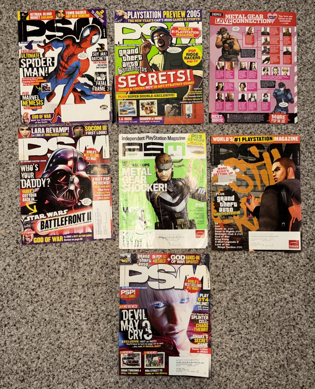Vintage 2005 PSM PlayStation Magazine Lot of 7 Issues (93,95,97,98,101 etc)*READ Vintage 2005 PSM PlayStation Magazine Lot of 7 Issues (93,95,97,98,101 etc)*READ