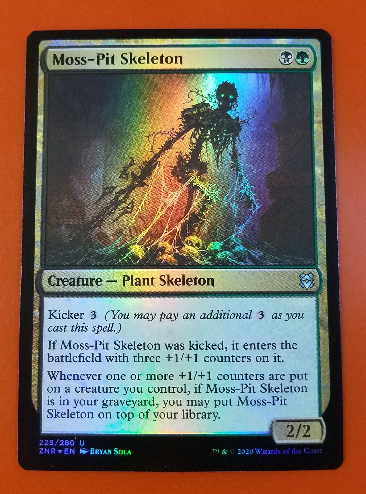 1x Moss-Pit Skeleton | FOIL | Zendikar Rising | MTG Magic Cards