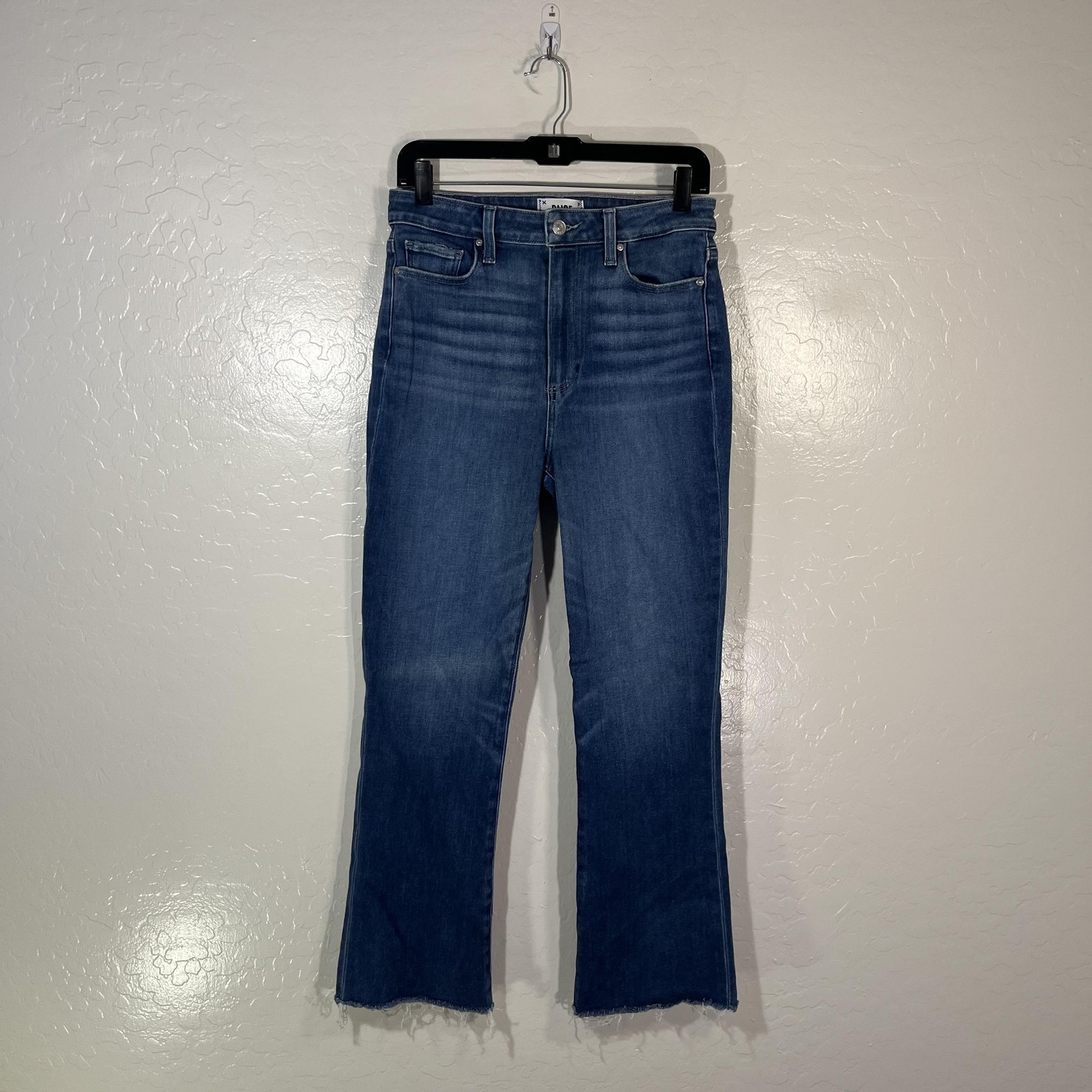 Paige Claudine Jeans Womens 29 Blue Med Wash High Rise Slim Crop 29x27 Denim