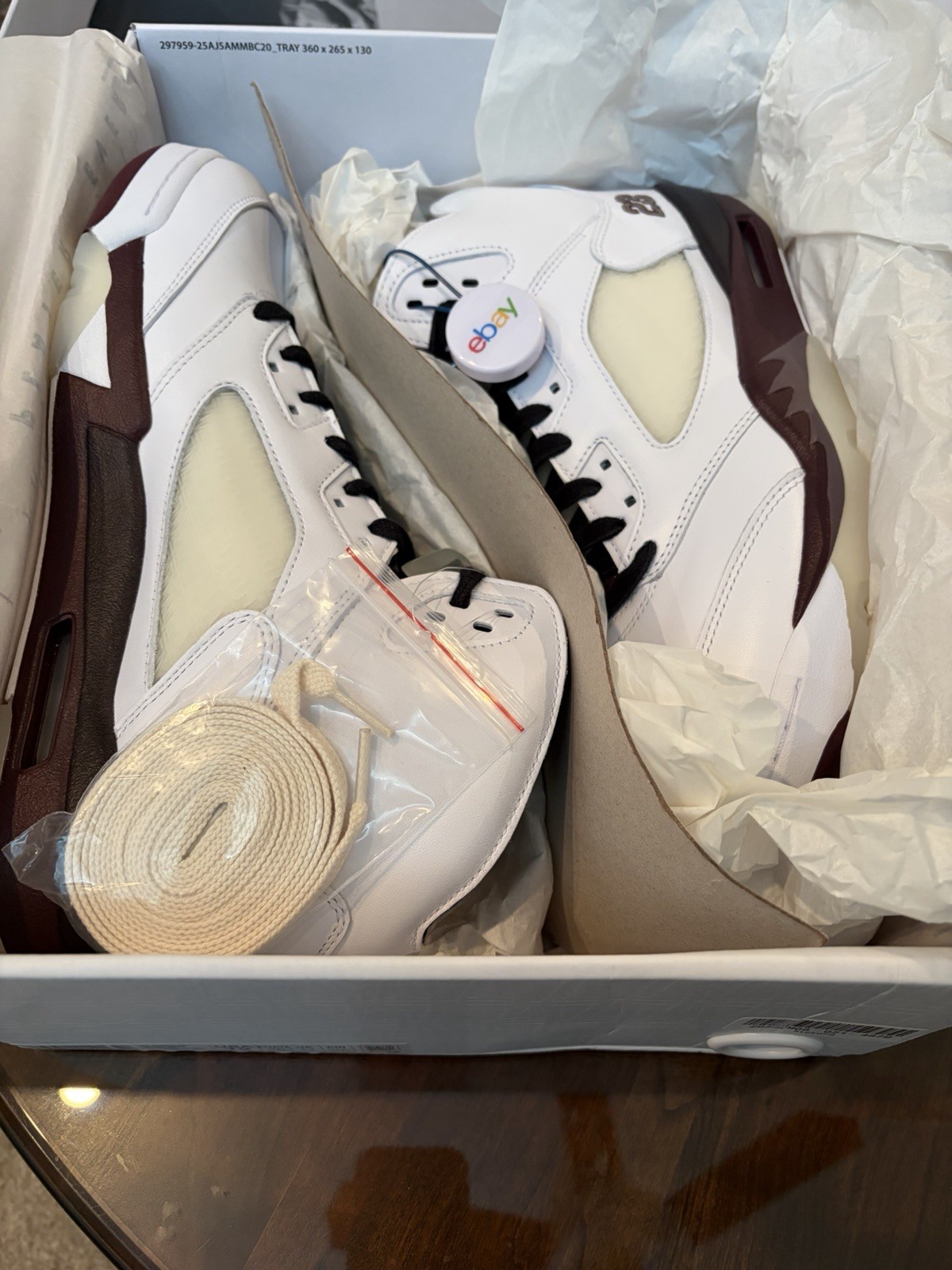 Nike Air Jordan 5 Retro OG SP AMM Blk Collective White Violet IB1528 100 Size 12 Nike Air Jordan 5 Retro OG SP AMM Blk Collective White Violet IB1528 100 Size 12