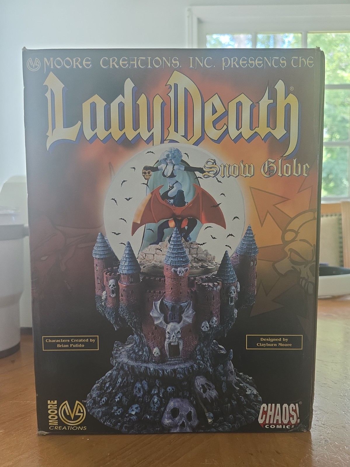 Moore Creations Lady Death Vs Purgatori Snow Globe LE 1669/3000 13\ Moore Creations Lady Death Vs Purgatori Snow Globe LE 1669/3000 13\