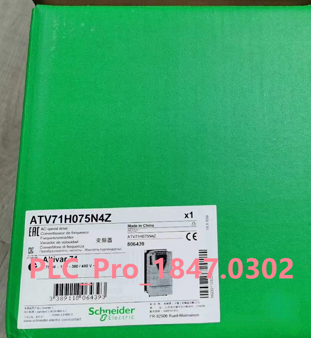 ATV71H075N4Z 1PC New Schneider ATV71H075N4Z 0.75kw 380-480v Fast delivery