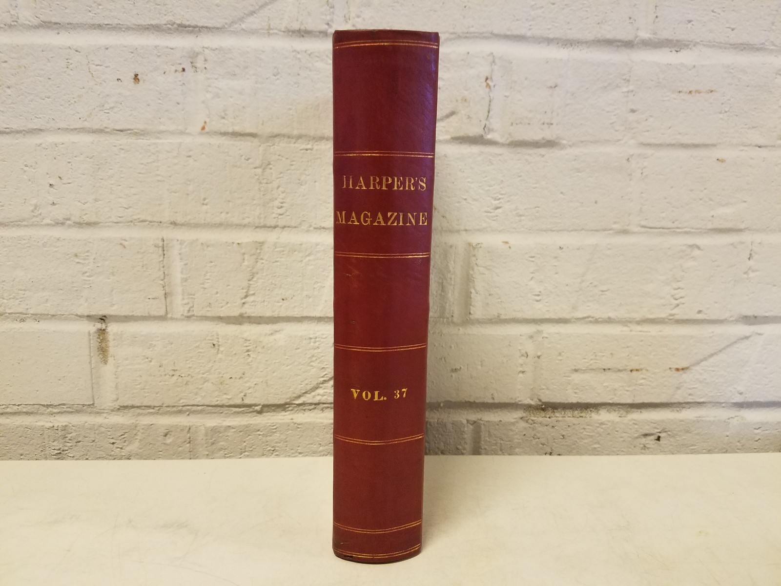 Antique Harper\'s New Monthly Magazine Volume 37 1868