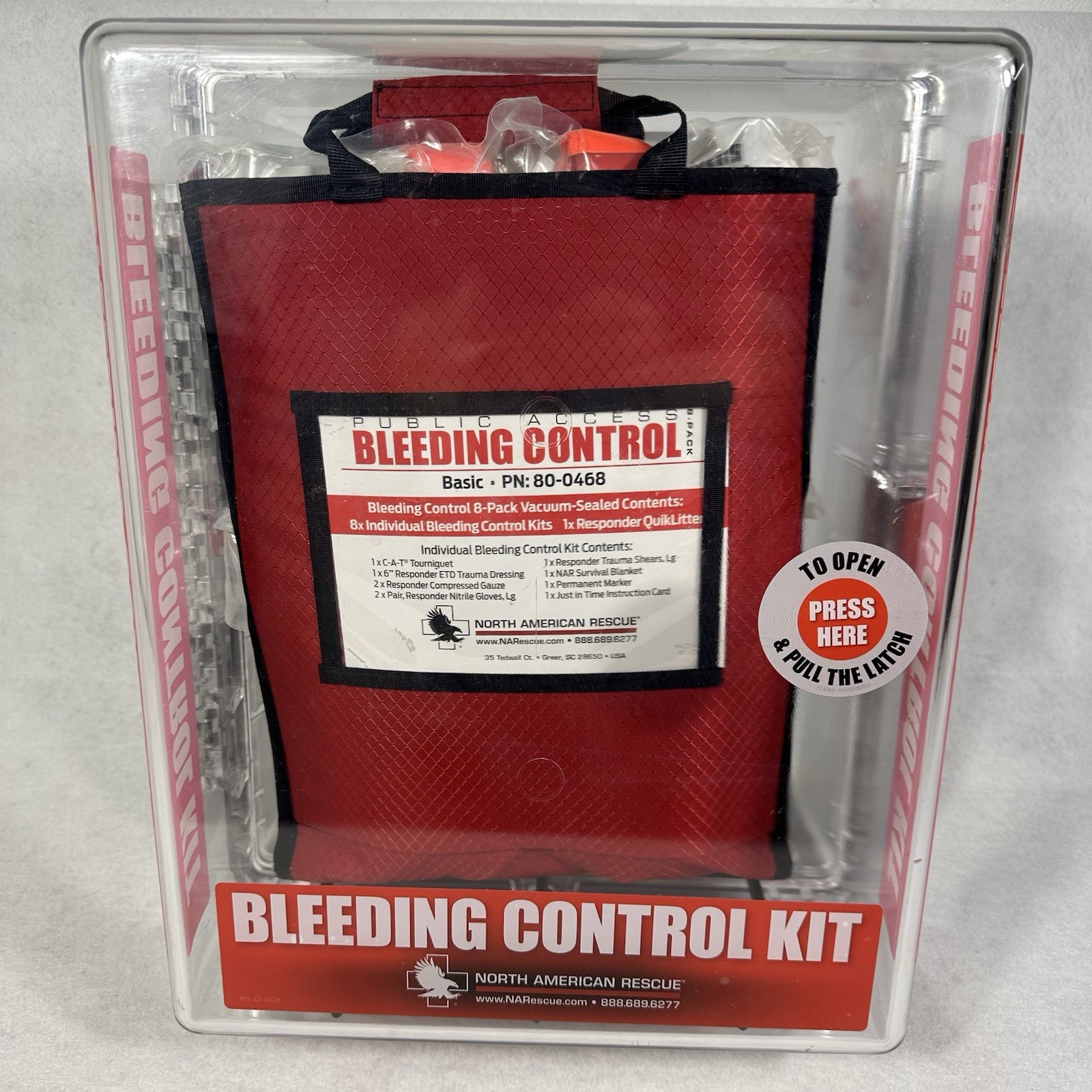 North American Rescue NAR Public Access Bleeding Control 8-Pack Kit 80-0468 North American Rescue NAR Public Access Bleeding Control 8-Pack Kit 80-0468