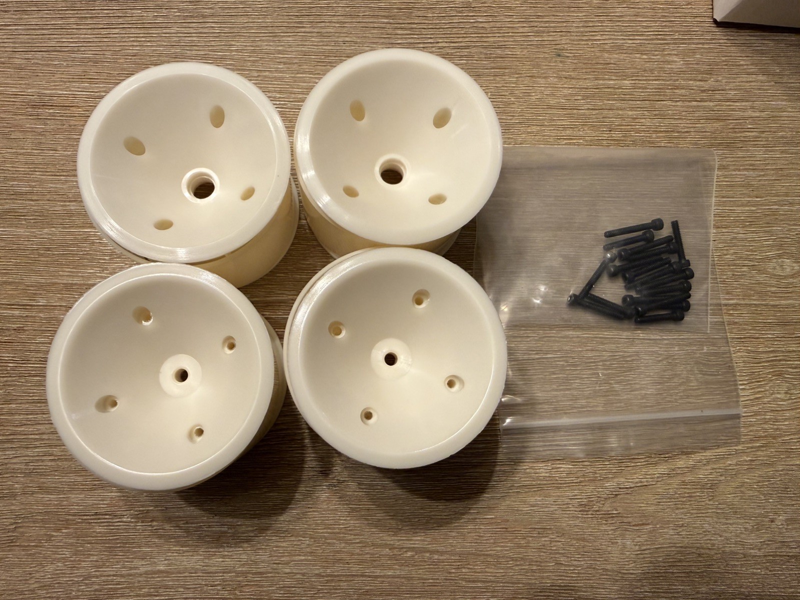 Brand New Team Associated RC10T Wide Rear and Wide Front Wheels (3-piece) White Brand New Team Associated RC10T Wide Rear and Wide Front Wheels (3-piece) White