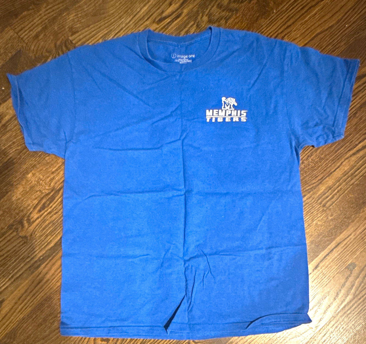 Vintage Image One Memphis Tigers Blue T-Shirt Shirt Size L Large