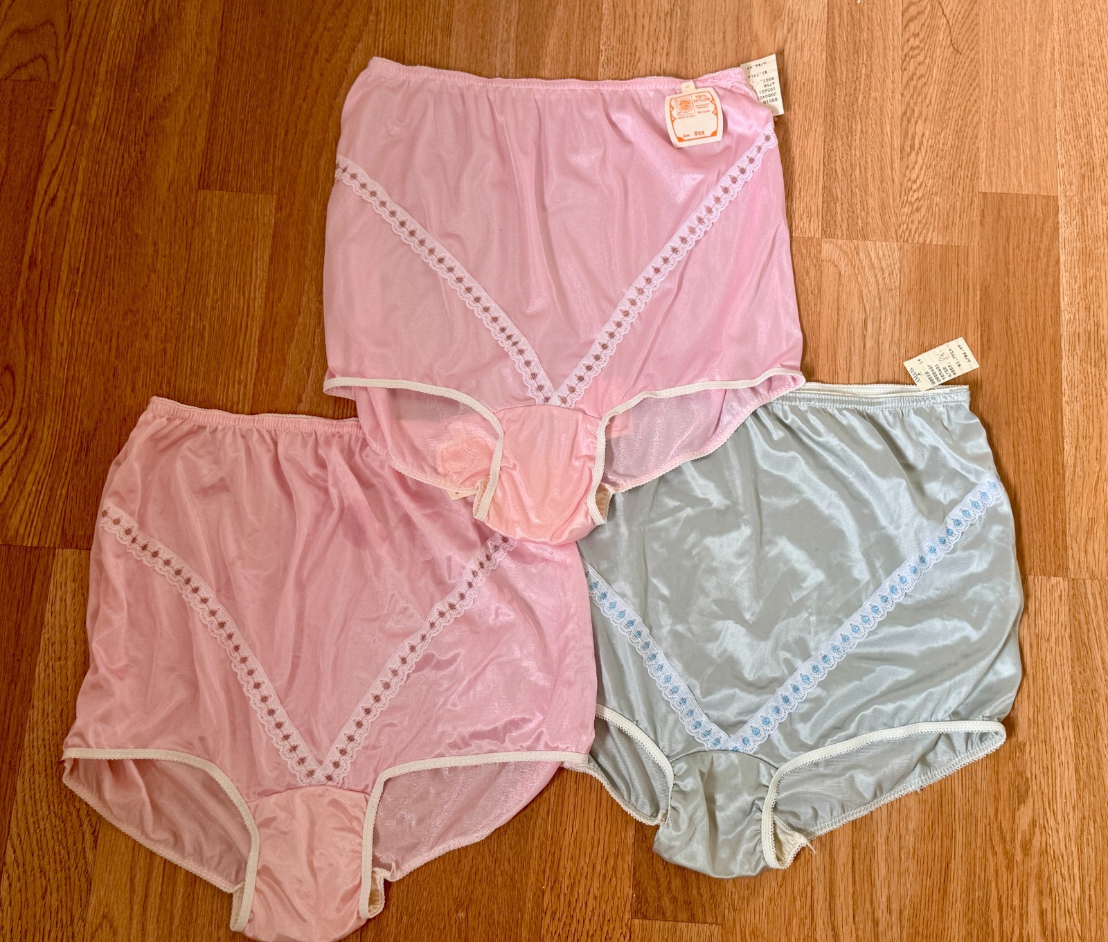 Vintage 60s 70s Nylon Lace Granny Panties High Waist Briefs Deadstock ILGWU Lot Vintage 60s 70s Nylon Lace Granny Panties High Waist Briefs Deadstock ILGWU Lot