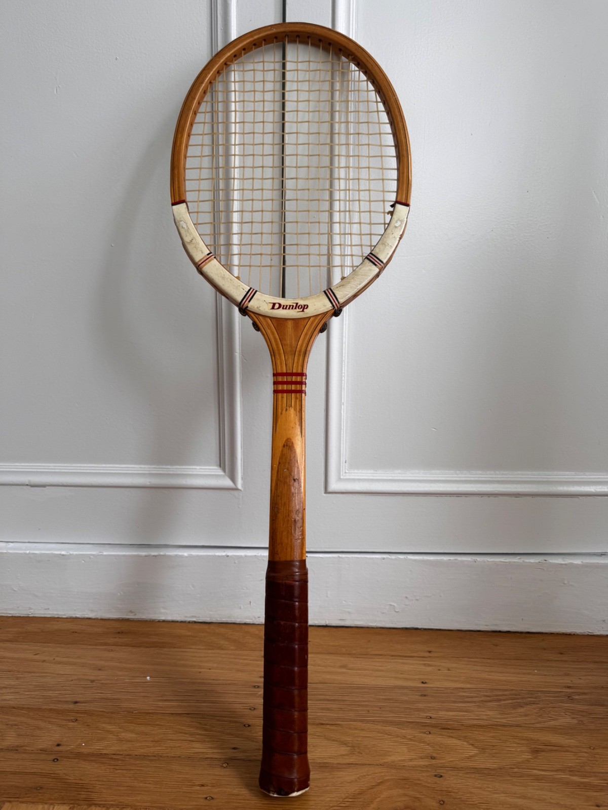 Vintage Dunlop Maxply Fort Wood Tennis Racquet 1960s England Light 4 1/2