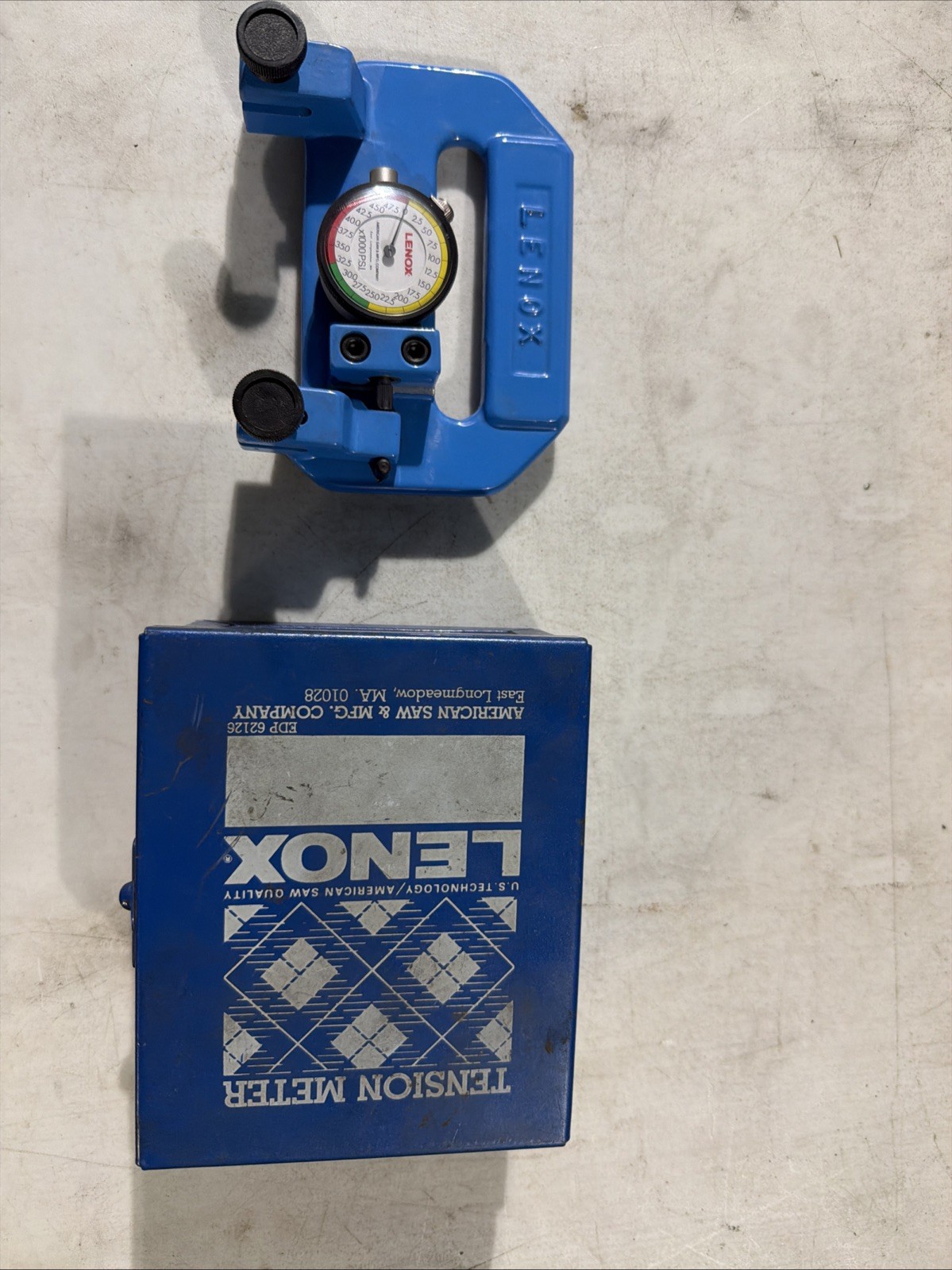 LENOX 62126 Band Saw Blade Tension Meter 21Y537