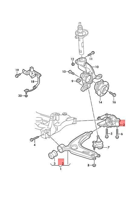 OEM VW Atlas Cross Sport Teramont CA1 CMC Bracket Left 3QF199231D OEM VW Atlas Cross Sport Teramont CA1 CMC Bracket Left 3QF199231D