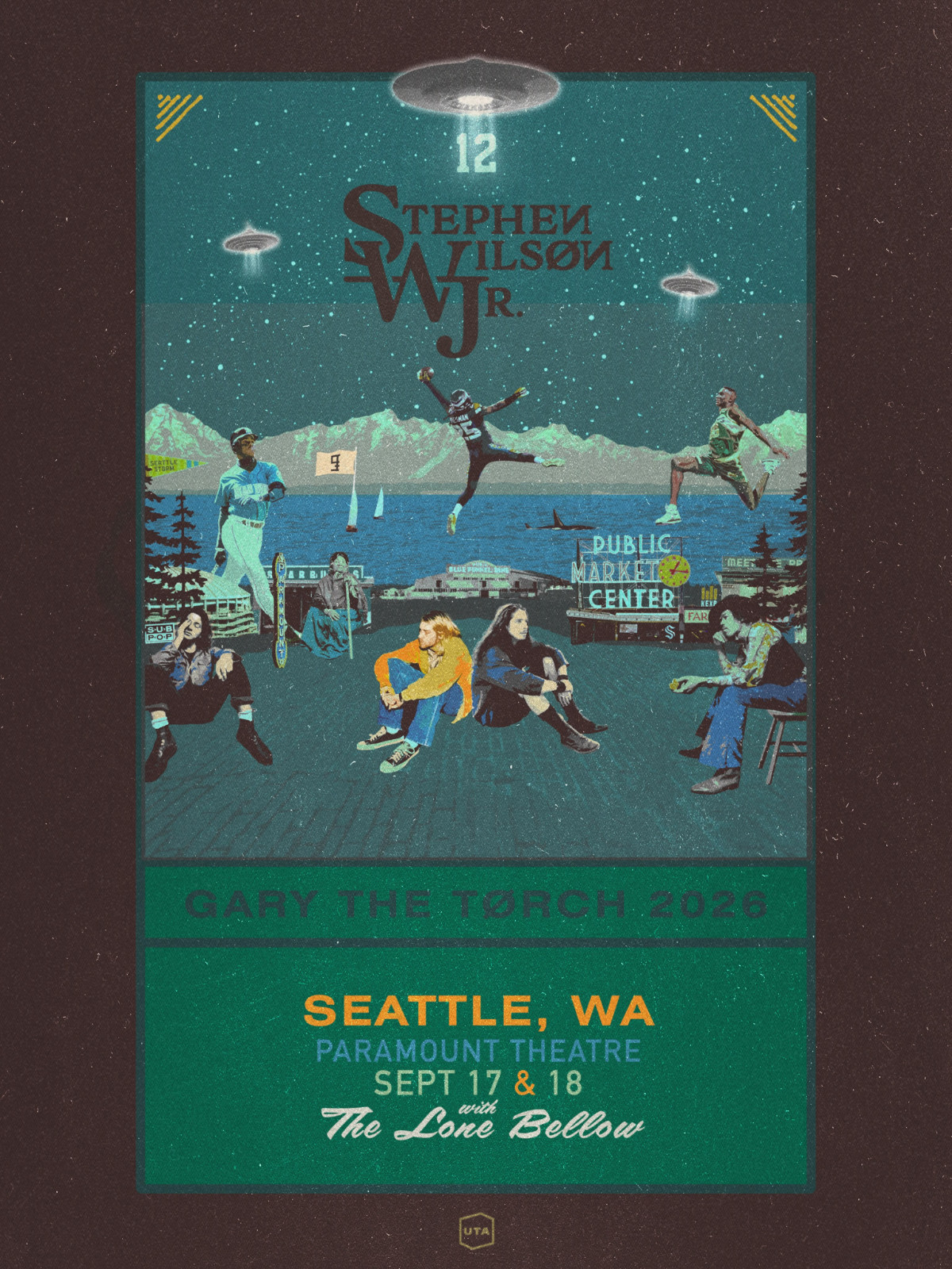 Stephen Wilson Jr. Seattle Gary The Torch Tour September 17 And 18 Poster 