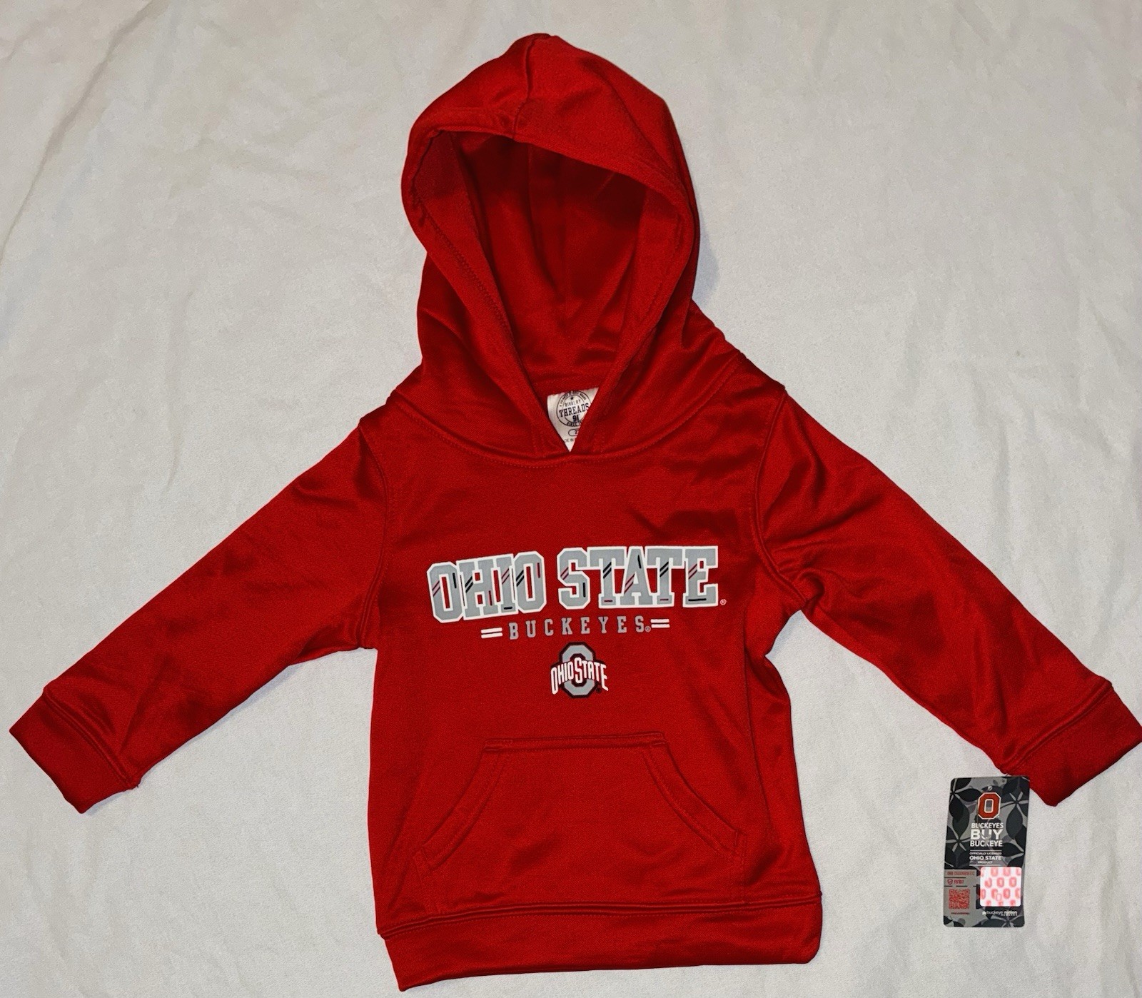 Ohio State Buckeyes Toddler Boys Hoodie Size 2T Pullover, Long Sleeve, Red Ohio State Buckeyes Toddler Boys Hoodie Size 2T Pullover, Long Sleeve, Red