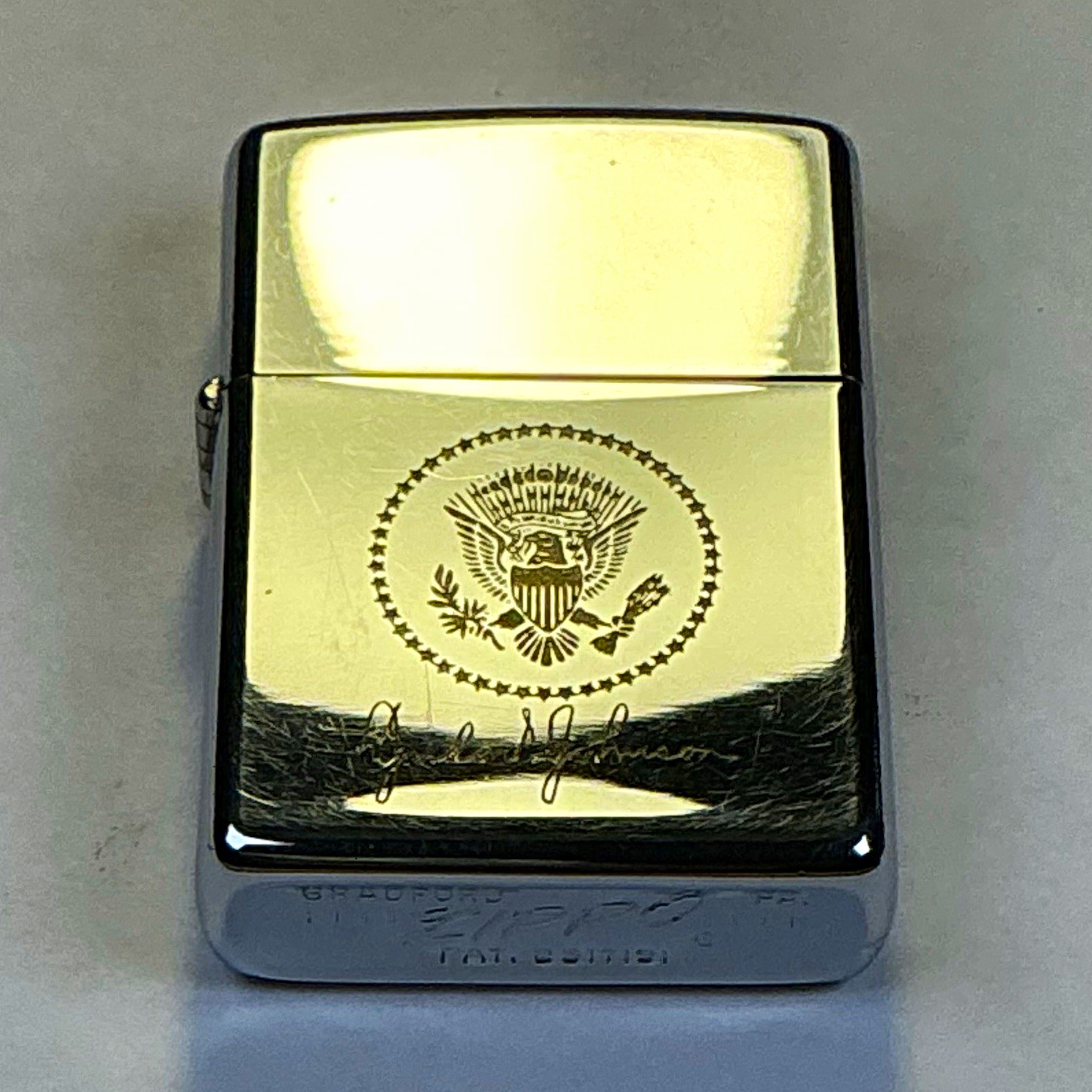 Zippo Lighter Lyndon B. Johnson Presidential Seal 1966 Zippo Lighter Lyndon B. Johnson Presidential Seal 1966