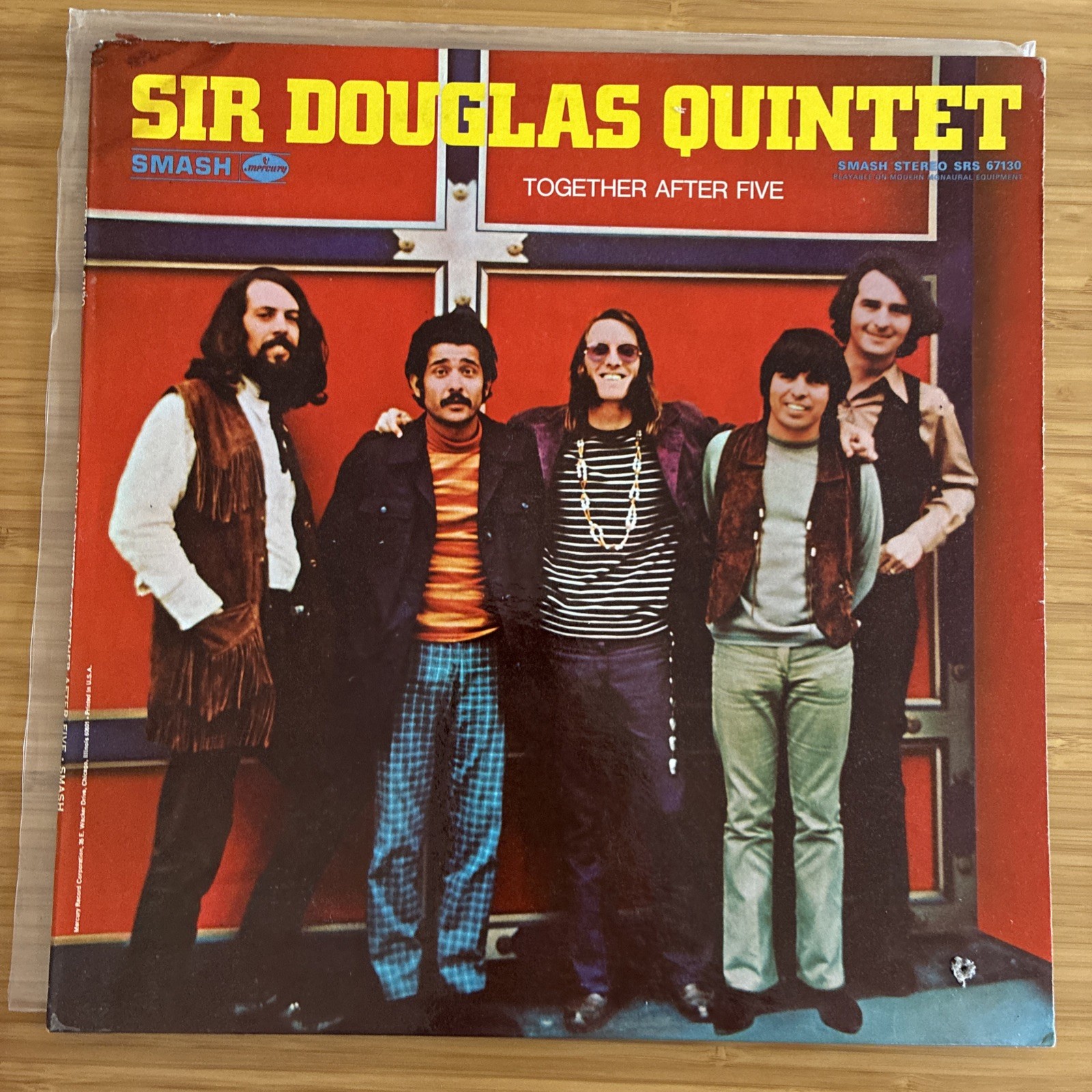 Sir Douglas Quintet LP “Together After Five” Smash (SRS 67130) CLEANED VG+ vinyl